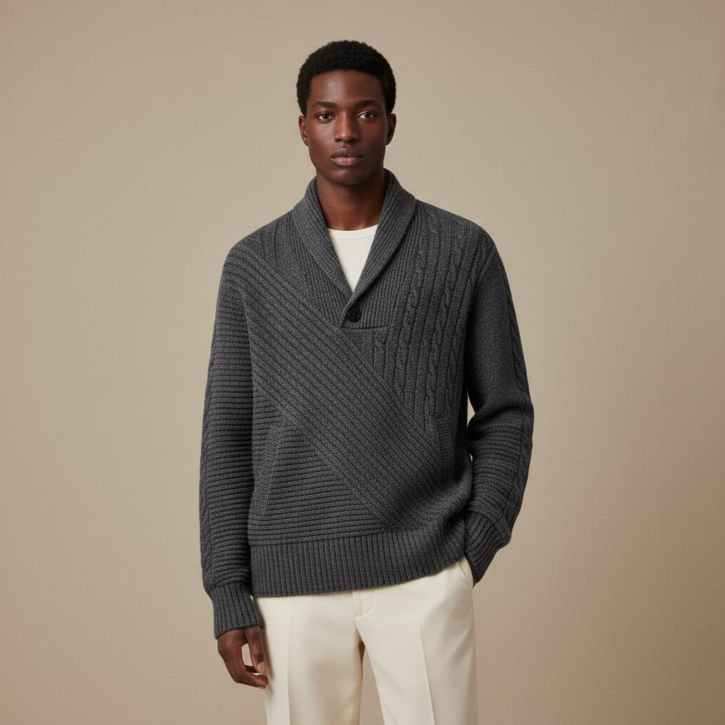 Kardigan Męski z Kapturem – Ciepły i Stylowy na Chłodne Dni