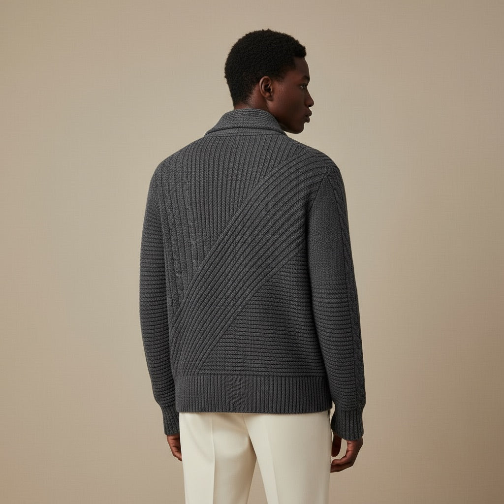 Kardigan Męski z Kapturem – Ciepły i Stylowy na Chłodne Dni