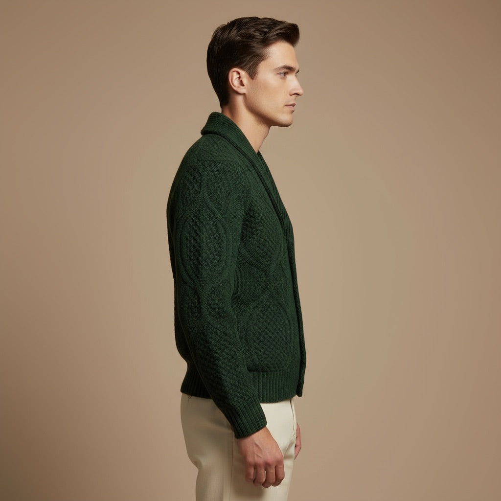 Kardigan Męski Długi – Elegancki i Wygodny na Chłodne Dni